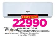 Whirlpool Aparelho de ar Condicionado 212 12000BTU