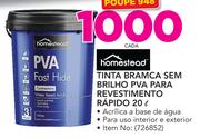 Homestead Tinta Bramca sem Brilho PVA para Revestimento Rápido-20Ltr