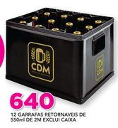 12 Garrafas Retornaveis De 550ml de 2M Exclui Caixa