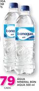 Agua Mineral Bon Aqua-500ml cada