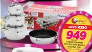 Tissolli 7 Piece Gourmet Pot Set With Single Chafing Dish-Per Set