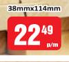 SABS 38mm x 114mm-Per m