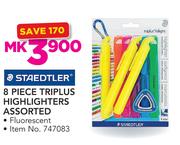 Staedtler 8 Piece Triplus Highlights Assorted 