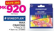 Staedtler Wax Crayons-Per Pack