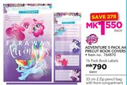 Little Pony Adventure 5 Pack A4 Precut Book Covers-Each