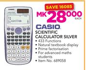 Casio Scientific Calculator Silver-Each