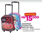 Assorted Character Trolley Bag-Each