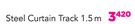 Decorland Steel Curtain Track Double-1.5m