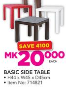 Basic Side Table-Each