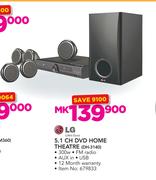 LG 5.1 CH DVD Home Theatre DH-3140