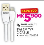 Swiss 2M Type C Cable