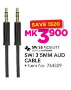 Swiss 3.5MM Audio Cable