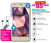 Hisense Dual Sim Smartphone Infinity U962 Plus Phone Cover, Screen Protector & Bluetooth Headphone
