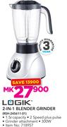 Logik 2 In 1 Blender Grinder RSH-245611-01