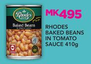 Rhodes Baked Beans In Tomato Sauce-410g