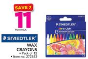 Staedtler Wax Crayons Pack Of 12-Per Pack