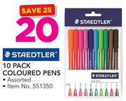 Staedtler 10 Pack Coloured Pens