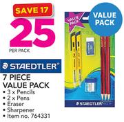 Staedtler 37 Piece Value Pack Of 3 Pencils, 2 Pens, Eraser & Sharpener-Per Pack