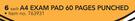 Game A4 Exam Pad 60 Pages Punched-Each