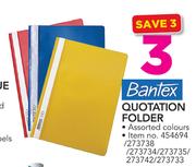 Bantex Quotation Folder In Assorted Colours