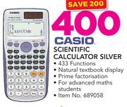 Casio Scientific Calculator Silver