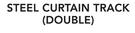 Decorland Steel Curtain Double Track 1m