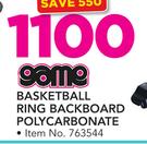 Game Basketball Ring Backboard Polycarbonate