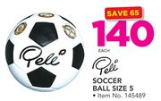 Peli Soccer Ball Size 5-Each