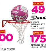 Shoot Rubber Netball Size 4-5-Each