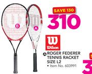 Wilson Roger Federer Tennis Racket Size L2-Each