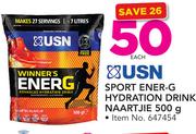 USN Sport Ener-G Hydration Drink Naartjie 500g-Each
