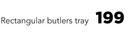 Rectangular Butlers Tray