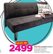 Metro Sleeper Couch Excluding Accessories