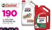 Castrol 5L GTX 20W 50 Engine Oil-Each