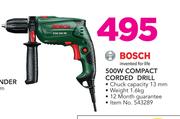 Bosch 500W Compact Corded Drill