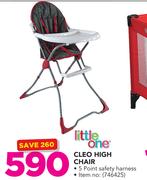 Little One Cleo High Chair-Each