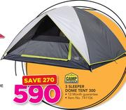 Camp Master 3 Sleeper Dome Tent 300