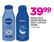 Nivea Rich Moisturising Body Lotion-Each