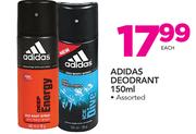 Adidas Deodrant 150ml-Each