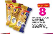 Bakers Good Morning Breakfast Chocolate Biscuits-2 x 50g