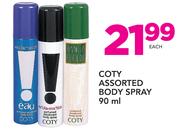 Coty Body Spray 90ml-Each