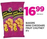 Bakers Mini Cheddars Fruit Chutney 6`S-Per Pack