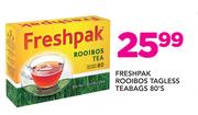 Freshpak Rooibos Tagless Teabags 80`S