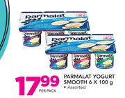 Parmalat Yogurt Smooth 6 x 100g-Per Pack