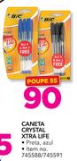 BIC Caneta Cristal Xtra Life