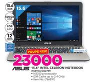Asus 15.6” Intel Celeron Notebook (X541NA-GQ278T)