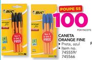 Bic Caneta Orange Fine-por pacote