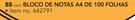 Game Bloco De Notas A4 De 100 folhas-Each