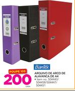 Bantex Arquivo de Arco de Alavanca De A4-cada