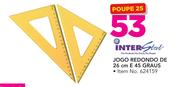 Inter Stat Jogo Redondo De 26cm e 45 Graus